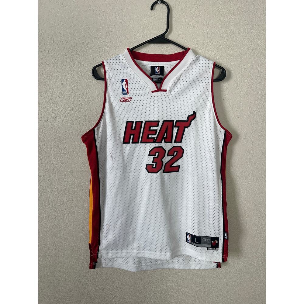 Vintage Shaq Heat Reebok Jersey Youth Large NBA